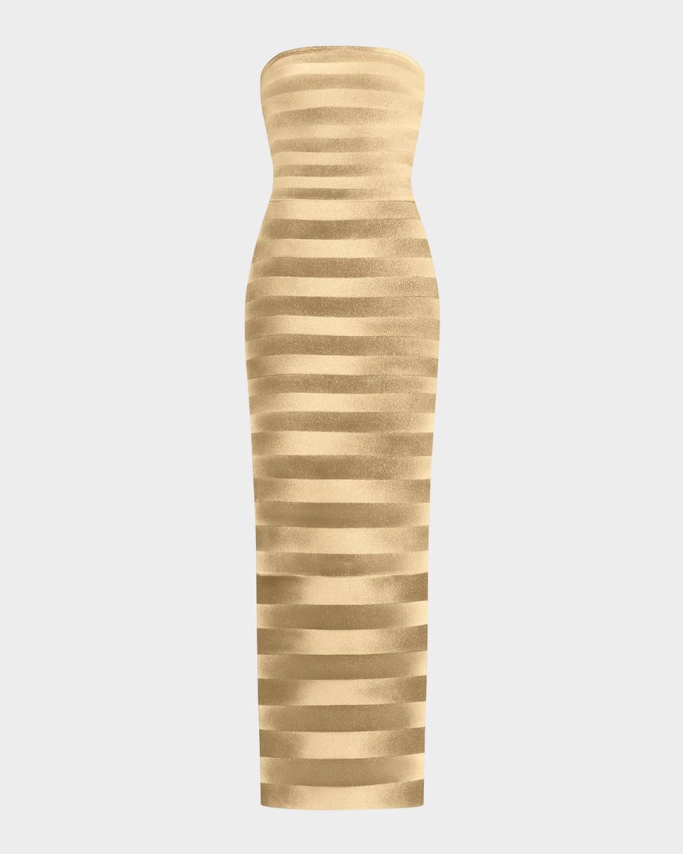 The Nia Strapless Bandage Gown